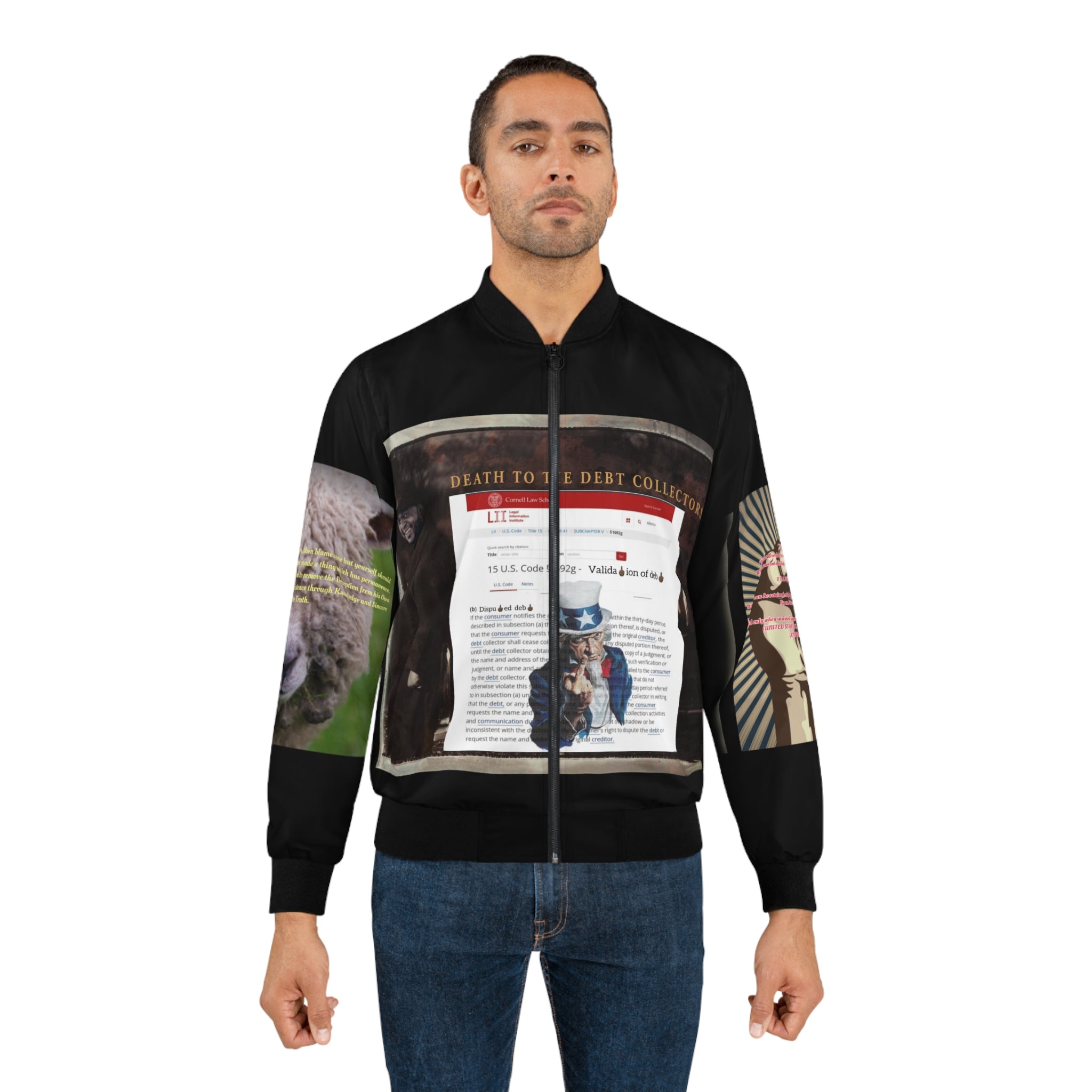 SSC_DebtDispute A Men's AOP Bomber Jacket