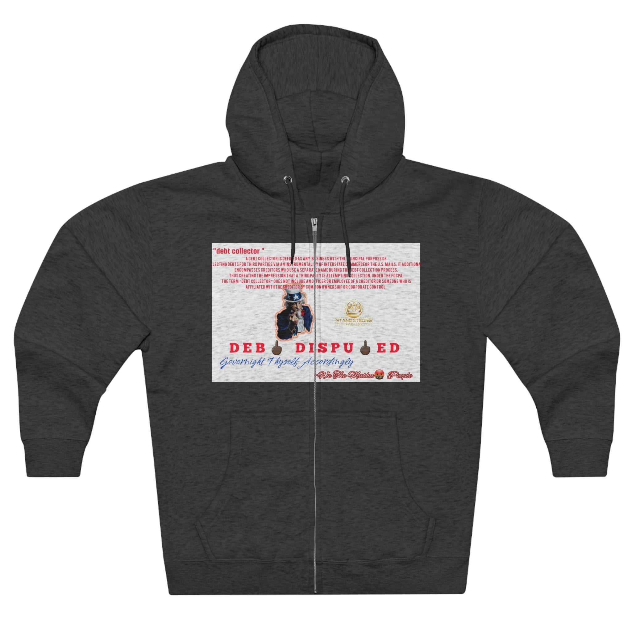 SSC_Debt Collector Unisex Premium Full Zip Hoodie