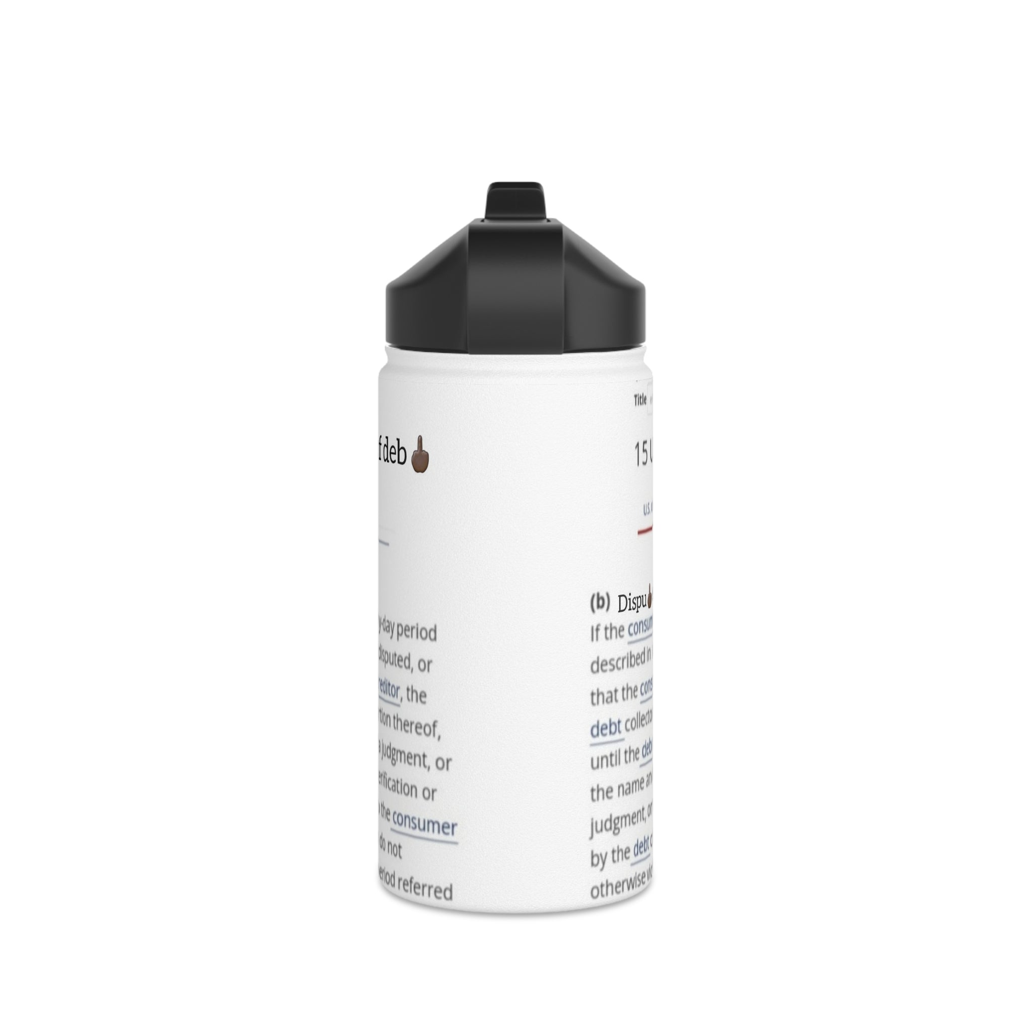 SSC_Deb🖕🏿 Valida🖕🏿ion Stainless Steel Water Bottle, Standard Lid