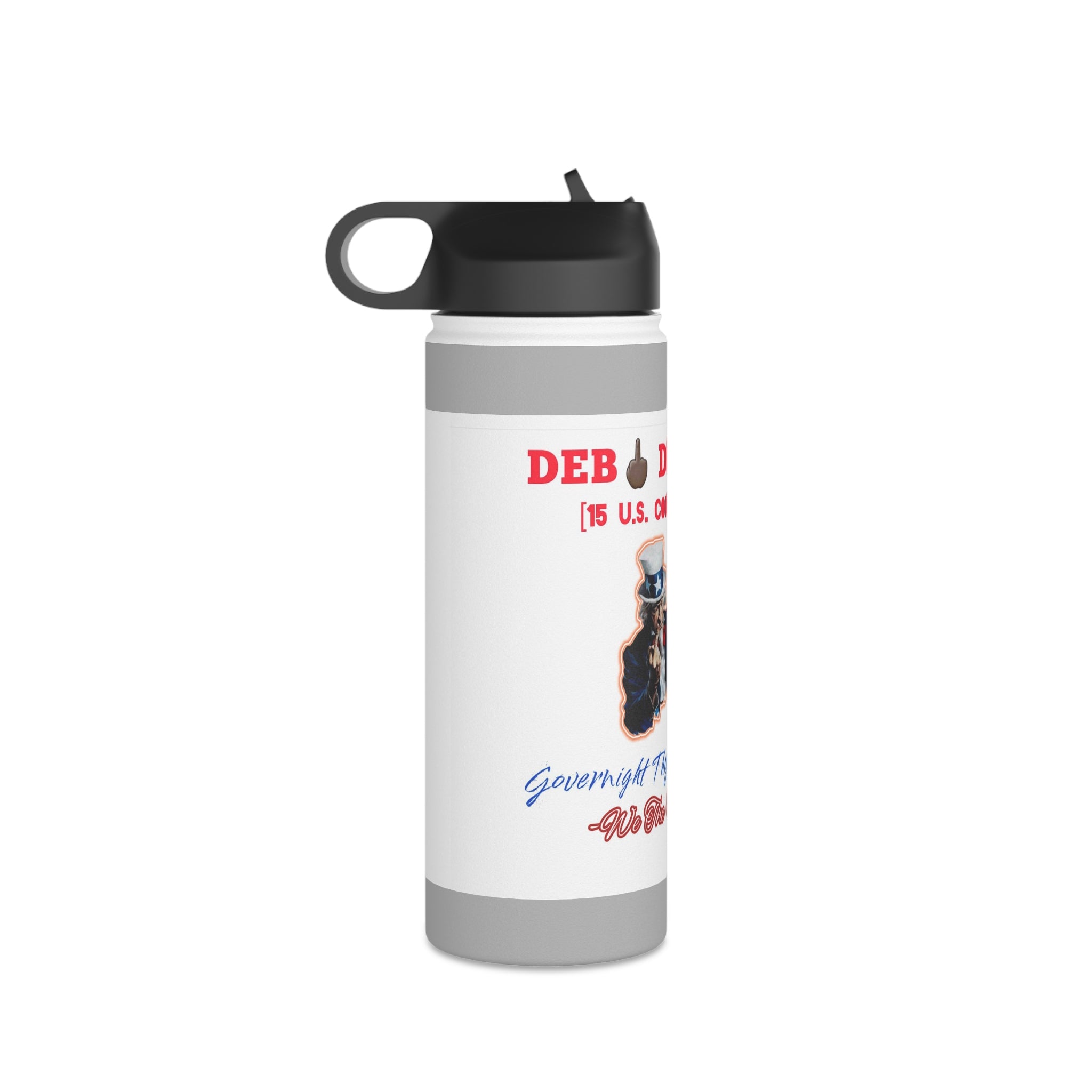 SSC_Deb🖕🏿 Dispu🖕🏿ed Stainless Steel Water Bottle, Standard Lid