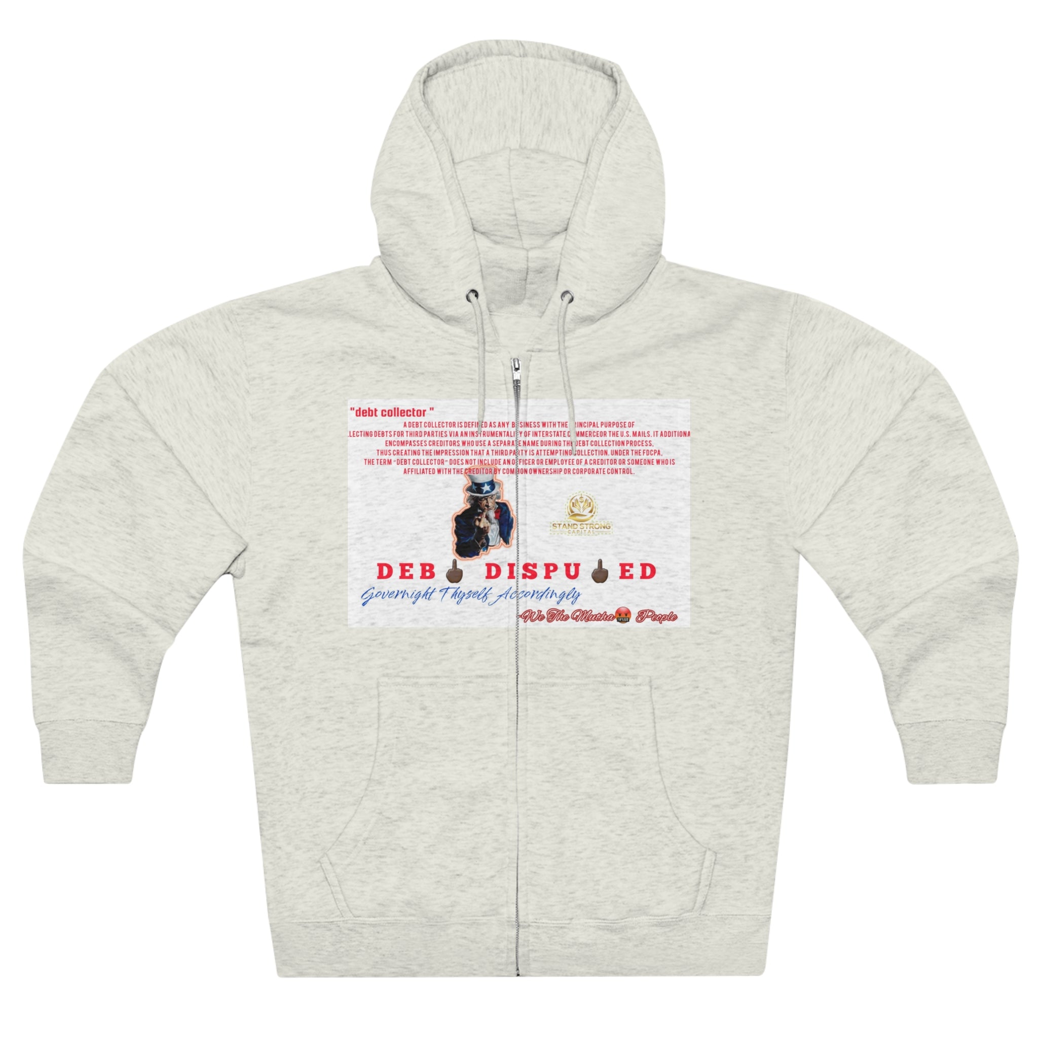 SSC_Debt Collector Unisex Premium Full Zip Hoodie