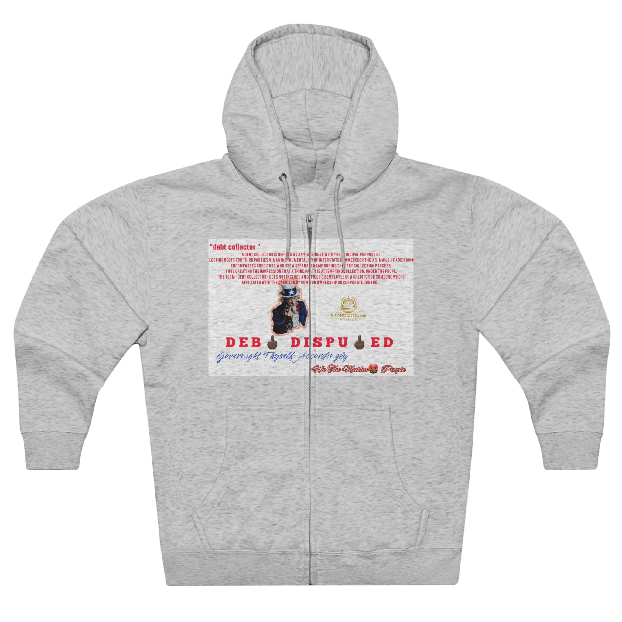 SSC_Debt Collector Unisex Premium Full Zip Hoodie