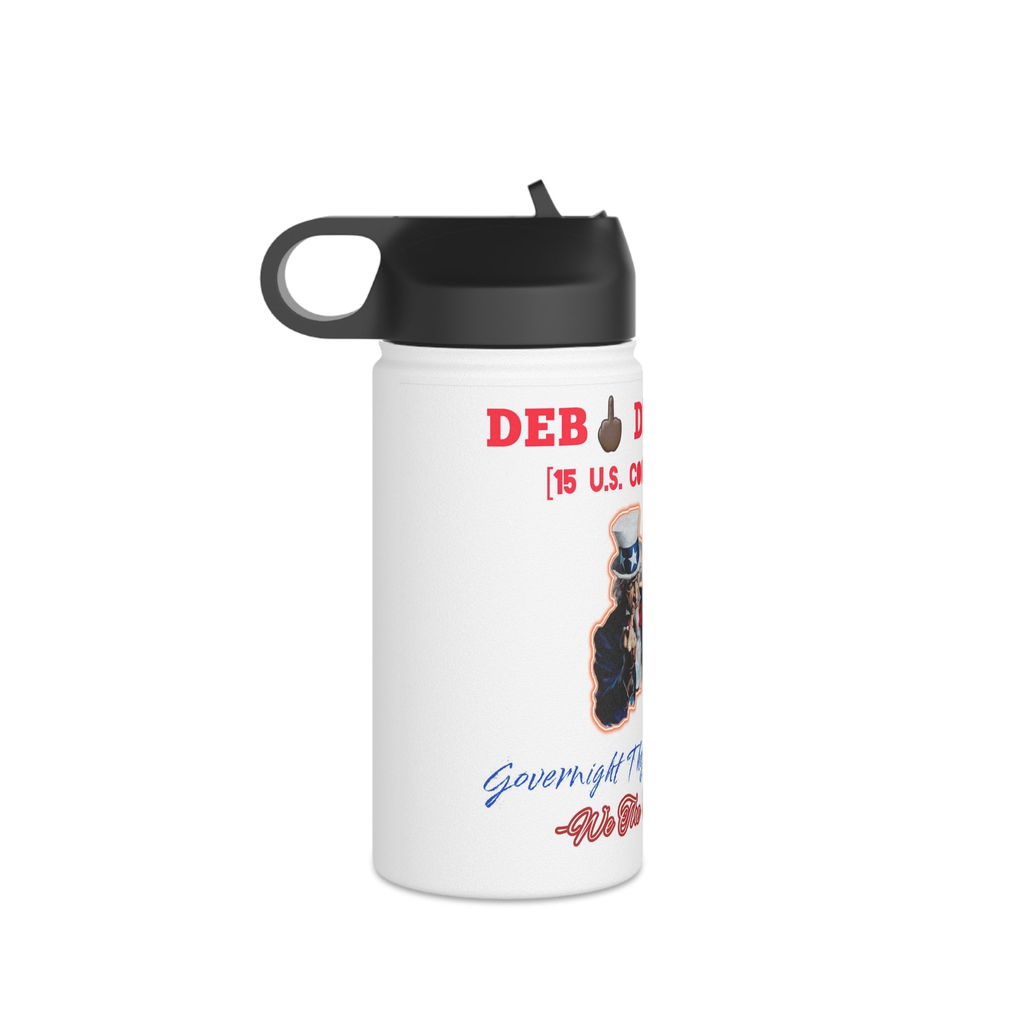 SSC_Deb🖕🏿 Dispu🖕🏿ed Stainless Steel Water Bottle, Standard Lid