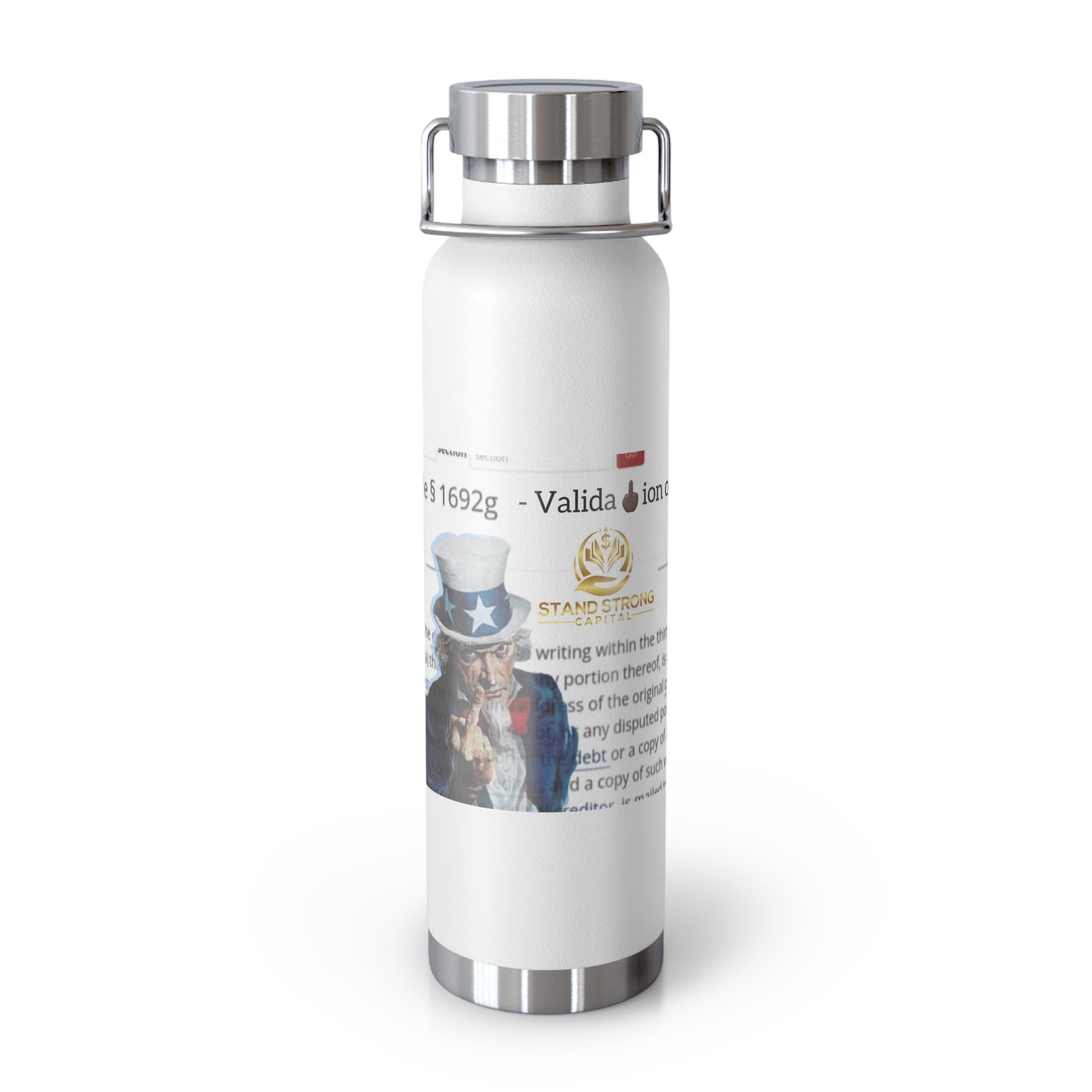 SSC_Deb🖕🏿 Valida🖕🏿ion Copper Vacuum Insulated Bottle, 22oz