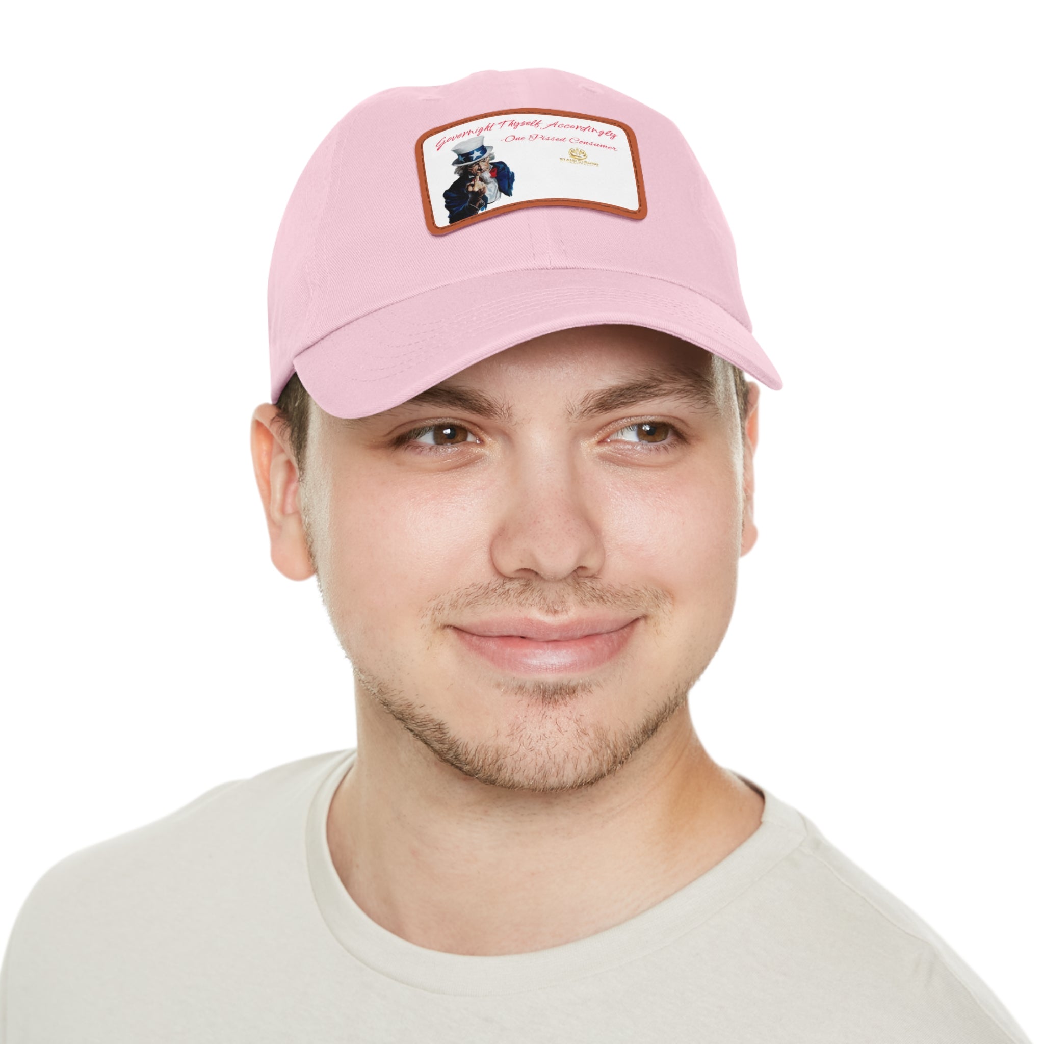 SSC_GovernThyself_Dad Hat with Leather Patch (Rectangle)