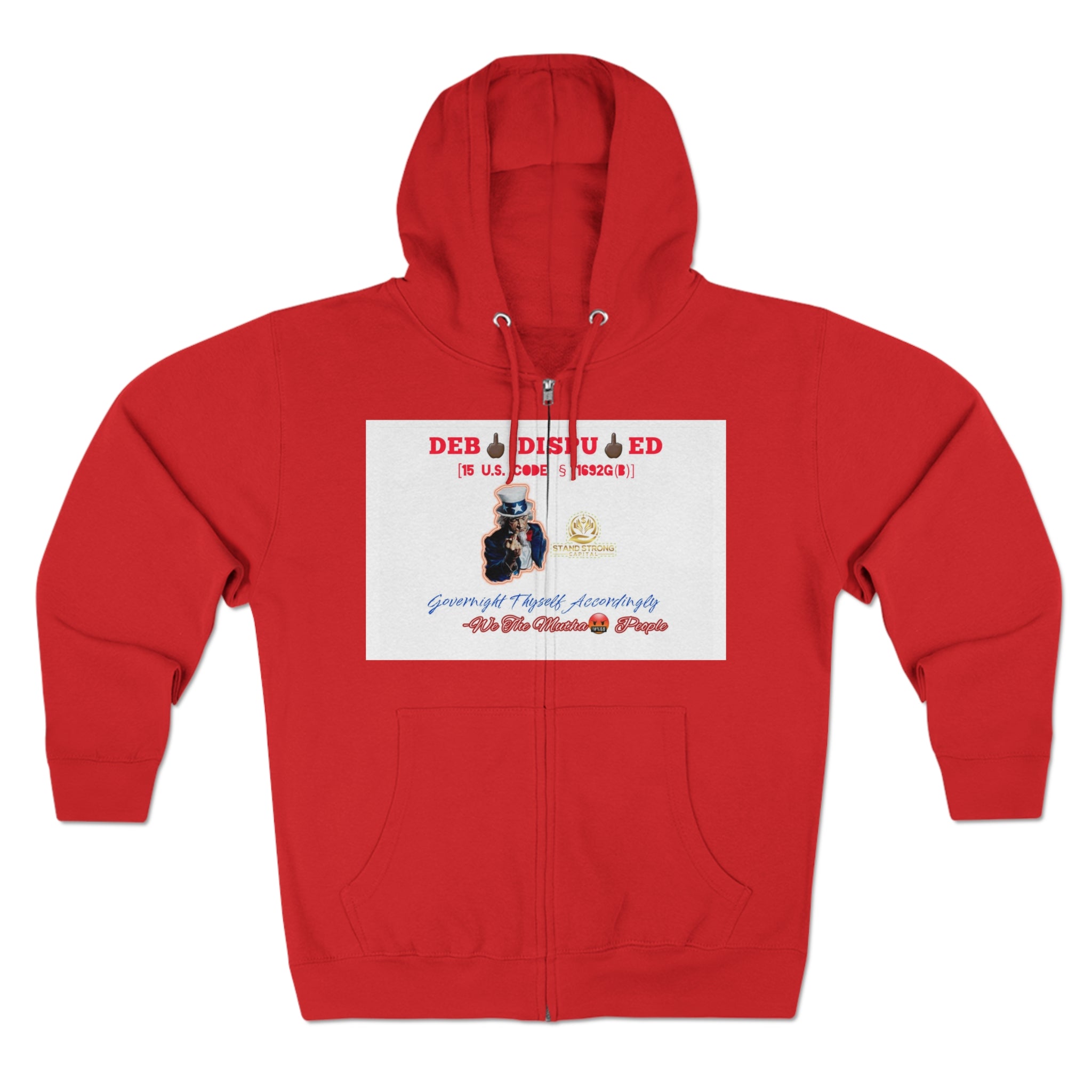 SSC_Debt Dispute Unisex Premium Full Zip Hoodie